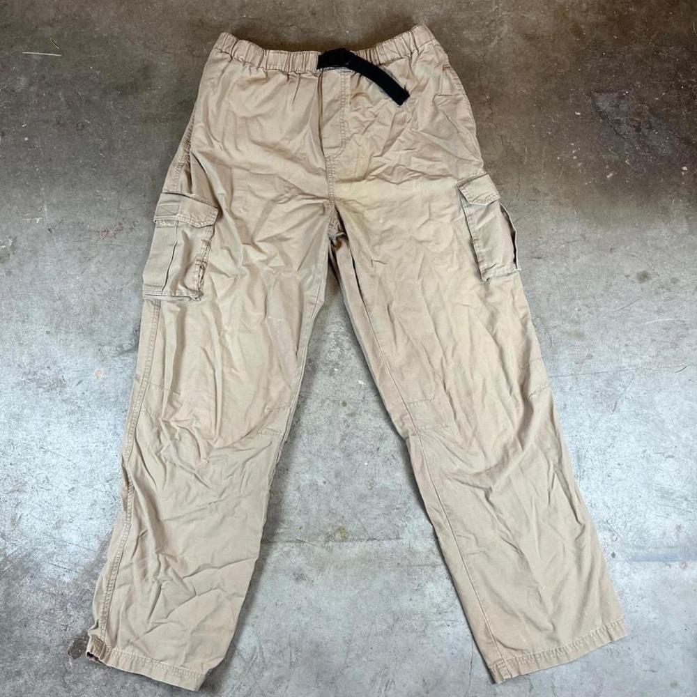 Tan and black‎ vintage Joe's Jeans cargo pants with adjustable waistband